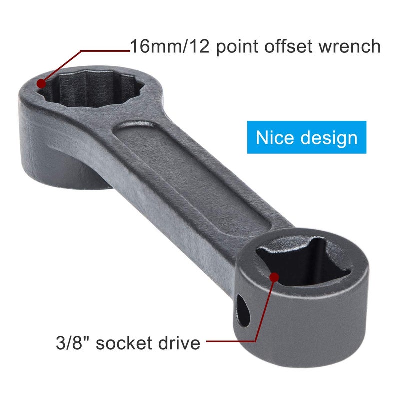 Camoo Offset 16mm Engine Mount Socket Wrench For Mercedes Benz W220, W210, W203, W221, W211, W204. - Image 4